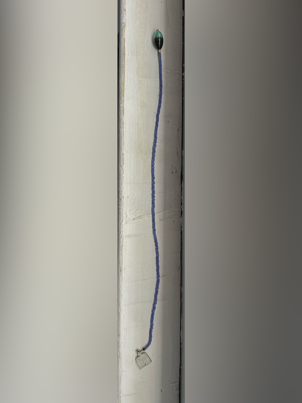 Purple Beaded Silver Torah Bookmark